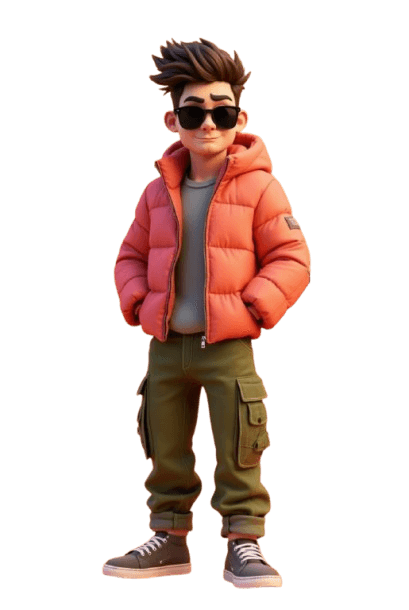 Illustration of a man standing